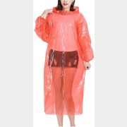 Дождевик-пончо с рукавами PERFECTO LINEA красный (28-145001)