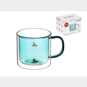 Кружка стеклянная PERFECTO LINEA Encanto с двойными стенками 280 мл море (30-005280)