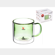 Кружка стеклянная PERFECTO LINEA Encanto с двойными стенками 280 мл лес (30-004280)