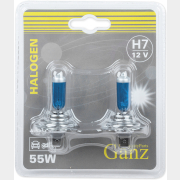 Лампа галогенная автомобильная GANZ H7 55W 2 штуки (GIP06056)