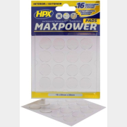 Высечка из двухсторонней ленты HPX Maxpower 20х20 мм прозрачная (HT2020CR)