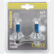 Лампа галогенная автомобильная GANZ H7 100W 2 штуки (GIP06057)