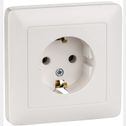 Розетка скрытая с заземлением SYSTEME (SCHNEIDER) ELECTRIC Хит белая (RS16-134-B)