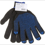 Перчатки хлопчатобумажные с ПВХ-покрытием Точка STARTUL черные размер 9 (ST7502)