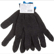 Перчатки хлопчатобумажные без ПВХ-покрытия STARTUL черные размер 9 (ST7501)