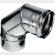 Колено дымохода 90° FERRUM d115 мм 3-х секционный 430/0,8