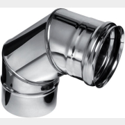 Колено дымохода 90° FERRUM d115 мм 3-х секционный 430/0,8