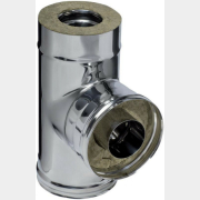 Тройник-сэндвич 90° FERRUM d115х200 мм 430/0,8