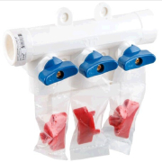 Коллектор с шаровым краном универсальный PPR 25х20/3 РосТурПласт (28198)