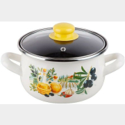 Кастрюля стальная эмалированная 3,8 л PERFECTO LINEA Халкидики (50-659138)