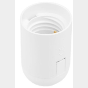 Патрон для лампочки Е27 термостойкий пластик подвесной ЮПИТЕР белый (JP7702-07)