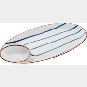 Блюдо керамическое овальное PERFECTO LINEA Marine 33х17,5х2,8 см (17-103300)