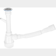 Сифон для кухни выпуск D70 гибкая труба 1 1/2"- 40/50 мм AV ENGINEERING (AVE129761)