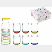 Набор 1 кувшин 1,2 л + 6 стаканов 0,315 л LAV Rainbows (LV-RAINBOWS1)