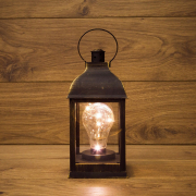 Ночник декоративный светодиодный NEON-NIGHT Фонарь с лампочкой бронзовый (513-053)