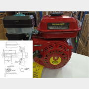 Двигатель 170F цилиндр 19 мм для мини-трактора FERMER FM-633M (806002n)