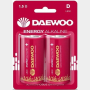 Батарейка D/LR20 DAEWOO 1,5 V алкалиновая 2 шт (5030022)