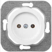 Розетка скрытая BYLECTRICA Прованс белая (РС16-1401)