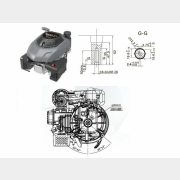 Двигатель (мотор) в сборе для газонокосилки ECO LG-633 (320016013100001)