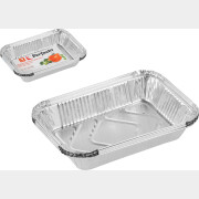 Форма для выпечки алюминиевая одноразовая прямоугольная 21,6х14,6х4 см PERFECTO LINEA 5 штук (45-522154)