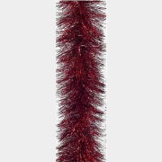 Мишура новогодняя МОРОЗКО Праздничная 5х200 см голография красный (М1043)