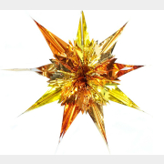 Украшение из фольги МОРОЗКО Звезда золотая (CH-129)