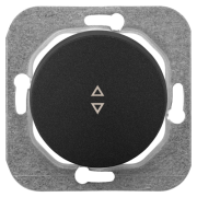 Выключатель проходной cкрытый BYLECTRICA Прованс графит (С6 10-3361гр)