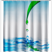 Штора для ванной комнаты 180x200 FORA Лист (PH13)