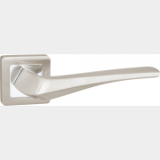 Ручка дверная на розетке PUNTO Meteor QR SN/CP-3 матовый никель, хром (40153)