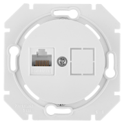 Розетка компьютерная скрытая BYLECTRICA Прованс белая (РК18-6311)