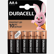 Батарейка АА DURACELL Basic 1,5 V алкалиновая 6 штук