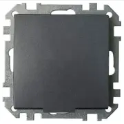 Розетка скрытая с заземлением, защитными шторками и крышкой BYLECTRICA Стиль графит (РС16-536гр)