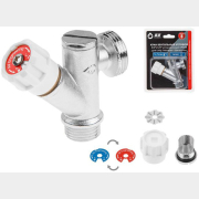 Кран вентильный угловой 3/4х1/2 для стиральной машины хром AV ENGINEERING (AVE2573412)