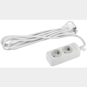 Удлинитель 1,5 м 2 розетки 2,2 кВт с заземлением ЭРА UX-2e-1,5m