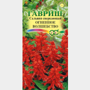 Семена сальвии сверкающей Цветочная коллекция Огненное волшебство ГАВРИШ 0,1 г (00001651)