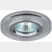 Точечный светильник под лампу GU5.3 ЭРА DK7 CH/SHSL хром/серебряный блеск