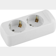 Колодка удлинителя 2 гнезда с заземлением ЭРА KX-2e (Б0028339)