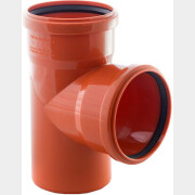 Тройник для наружной канализации 110/110х87 РосТурПласт (36511)