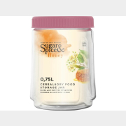 Емкость пластиковая для сыпучих продуктов SUGAR&SPICE Honey 0,75 л брусника (SE224810054)