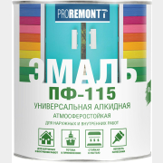 Эмаль пентафталевая PROREMONTT ПФ-115 черная 0,9 кг
