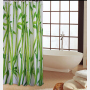 Штора для ванной комнаты 180х180 с кольцами PERFECTO LINEA Harmony бамбук (36-118010)