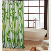 Штора для ванной комнаты 180х180 с кольцами PERFECTO LINEA Harmony бамбук (36-118010)