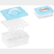 Контейнер пластиковый для хранения яиц PERFECTO LINEA 32 ячейки голубой (34-028232)