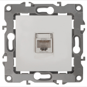 Розетка компьютерная ЭРА белая (12-3107-01)