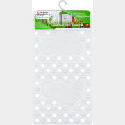 Коврик для ванной комнаты 63х33 PERFECTO LINEA Прямоугольный прозрачный (22-643600)