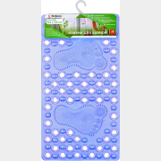 Коврик для ванной комнаты 63х33 PERFECTO LINEA Прямоугольный синий (22-643603)