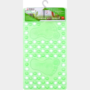 Коврик для ванной комнаты 63х33 PERFECTO LINEA Прямоугольный зеленый (22-643601)