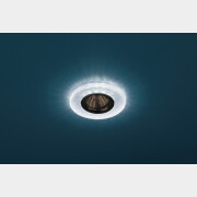 Точечный светильник под лампу GU5.3 с LED подсветкой ЭРА DK LD1 BL голубой (Б0018774)