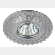 Точечный светильник под лампу GU5.3 с LED подсветкой ЭРА DK LD2 SL/WH+PU прозрачный (Б0019198)