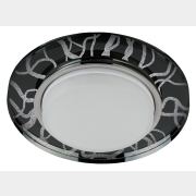 Точечный светильник под лампу GX53 ЭРА DK80 WH/BK белый/черный (Б0019575)